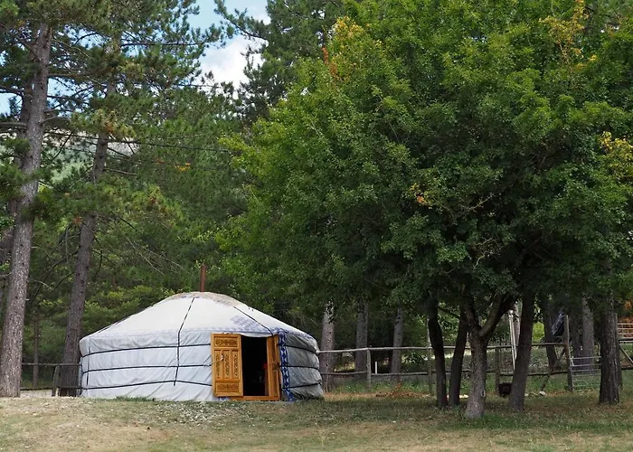 Verdon Yourtes à La Ferme Camping Angles (Alpes-de-Haute-Provence)